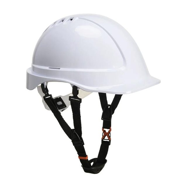 White safety helmet