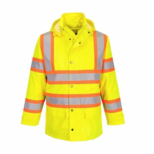 Hi-vis waterproof traffic jacket